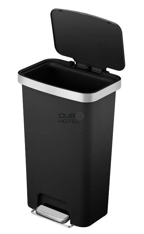 Papelera de Pedal 45L Negro EKO Hana